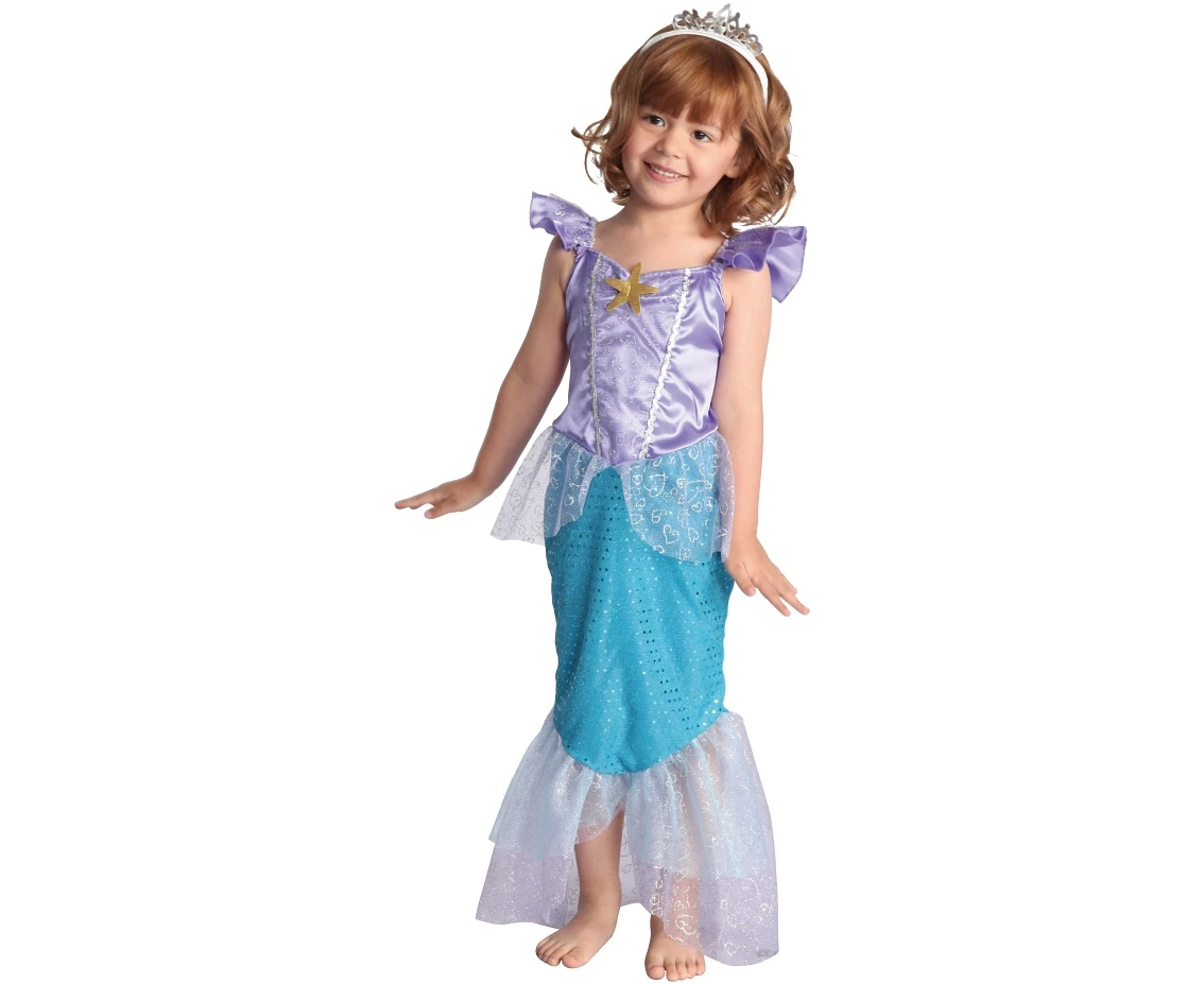 Mermaid role-play set for kids (dress, headpiece), size 92/104 cm